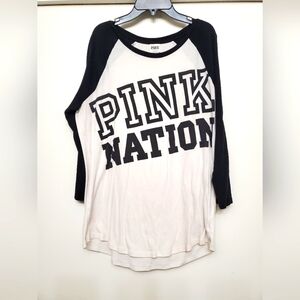 PINK baseball tee